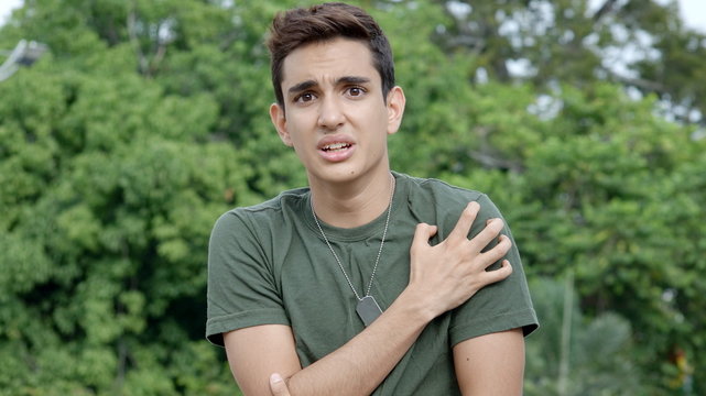 Male Soldier And Confusion
