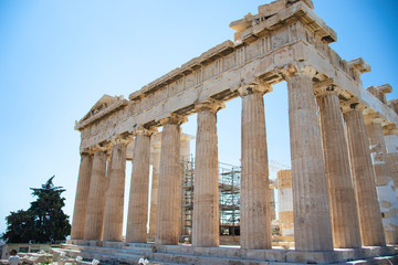 Obraz premium Parthenon on the Acropolis in Athens, Greece