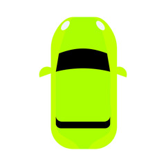 aerial view of a car