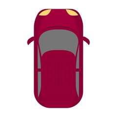 aerial view of a car