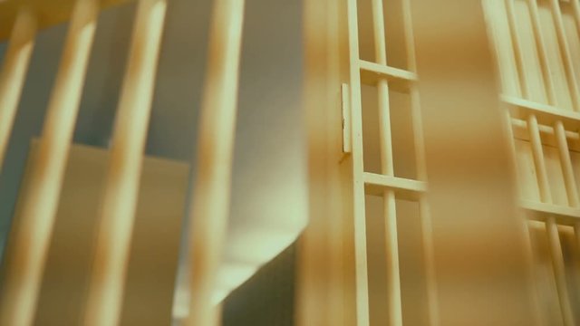 prison, prison cell bars and prison door, escape from prison, bank vault