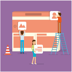 A front end specialist building website User Interface