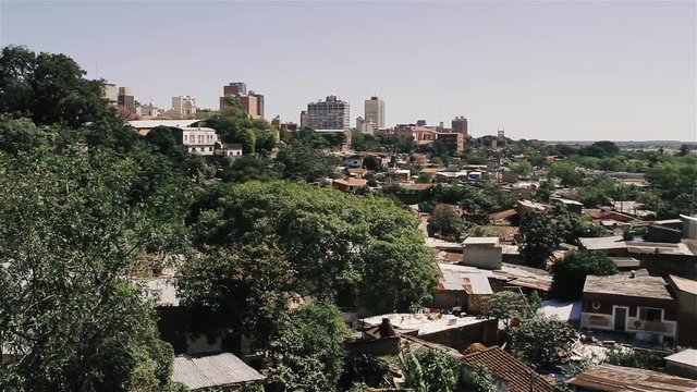 A Slum in Asuncion, Capital of Paraguay, South America. 
