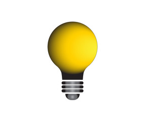 Lamp icon. light bulb icon on white background