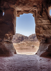 Petra From Inside The Royal Tombs