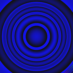 Blaue und schwarze Ringe