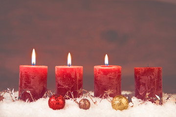 dritter advent im schnee