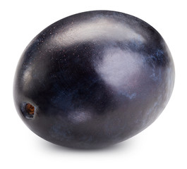 Plum isolated on white