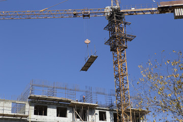 Start of construction of a high-rise concrete building
