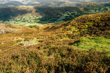 Fototapeta premium Landscapes views of Great Langdale in the Lake District