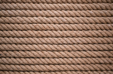 rough natural rope texture for background, full frame, marine concept