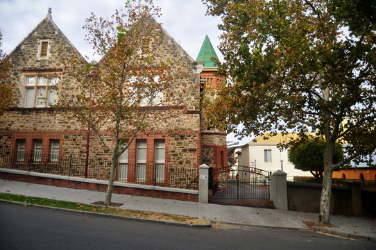 Classic building of Mercedes College at Victoria Ave Street  in Perth, Australia