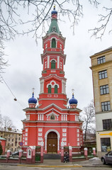 Fototapeta na wymiar orthodox church in Riga