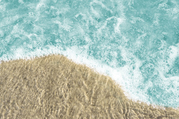Obraz premium sea water texture background. wave of sea water from nature.
