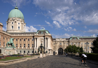 Fototapeta na wymiar Budapest royal castle courtyard Hungary