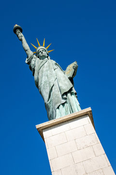 statue of Liberty  in Paris on the ile aux Cygnes,  Paris, France