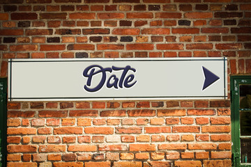 Schild 318 - Date