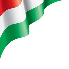 Hungary flag, vector illustration on a white background