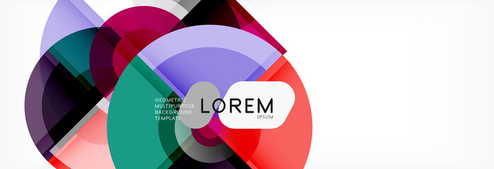 Obraz premium Vector fantastic circle modern geometric background template