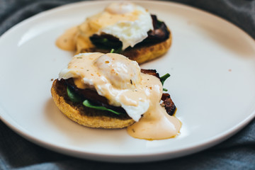 eggs and benedict breakfast 