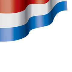 Netherlands flag, vector illustration on a white background