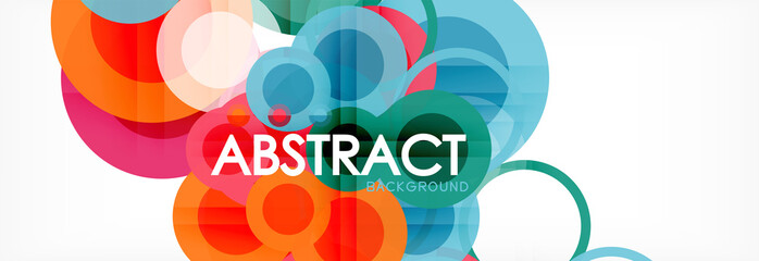 Circle composition abstract background