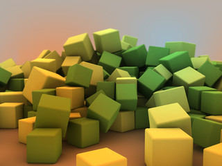  green cubes © jean