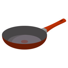 Hot griddle icon. Flat illustration of hot griddle vector icon for web design