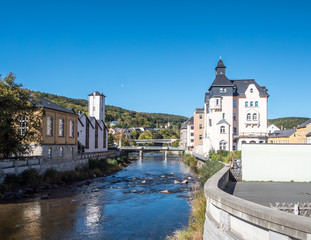 Zwickauer Mulde in Aue im Erzgebirge