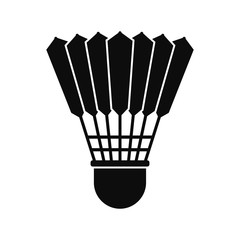 Shuttle birdie icon. Simple illustration of shuttle birdie vector icon for web design isolated on white background