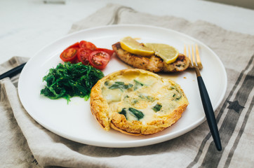 omelette on plate
