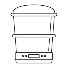 Food processor machine icon. Outline food processor machine vector icon for web design isolated on white background