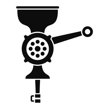 black meat grinder kitchen tool clip art preview