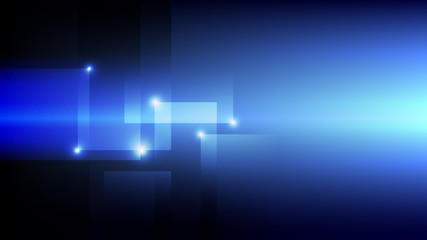 Abstract blue light and shade creative technology background. Vector illustration.
