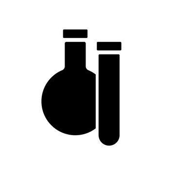 recommend clip art: Chemistry education science flasks and dishes isolated silhouette