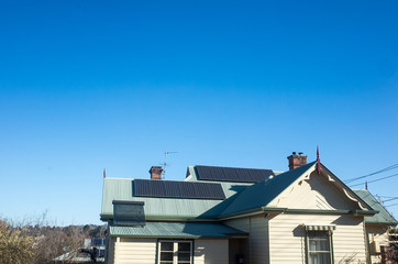 house with solar panels