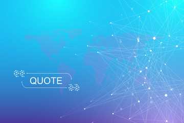 Geometric graphic background molecule and communication. Big data complex with compounds. Perspective backdrop. Minimal array. Digital data visualization. Scientific cybernetic vector illustration.