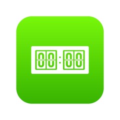 Scoreboard icon digital green for any design isolated on white vector illustration