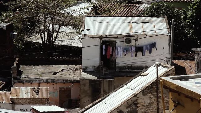 A Slum in Asuncion, Capital of Paraguay, South America. 