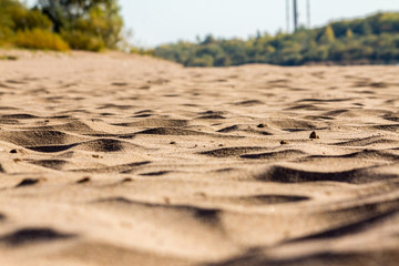 beautiful sand dunes by the river