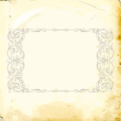 Vector baroque of vintage elements for design. 