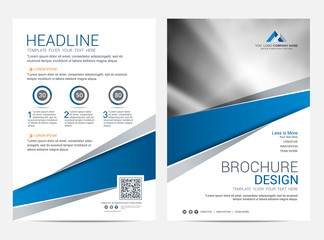 Brochure template flyer design vector background