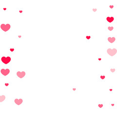 Heart confetti background.