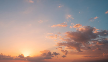 Obraz premium zachód słońca niebo
