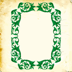 Vector baroque of vintage elements for design. 