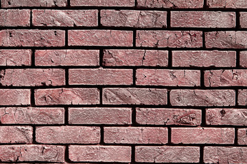 nice old fox-coloured brick wall - abstract photo background
