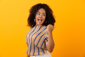 Portrait of a happy african woman