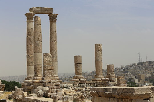 Temple of Hercules of the Amman Citadel complex (Jabal al-Qal'a), Amman, Jordan 