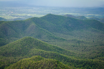 Mountain in the blue sky and cloud beautiful landscape wallpaper background