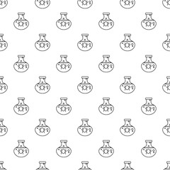 Chemical bug pattern vector seamless repeating for any web design